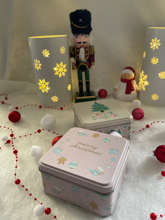 Boîte carré de Noël