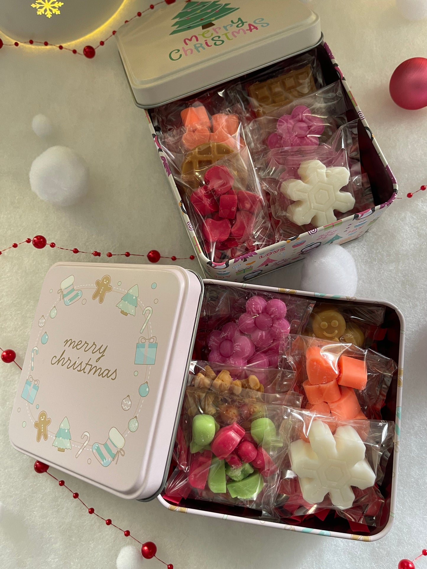 Boîte carré de Noël