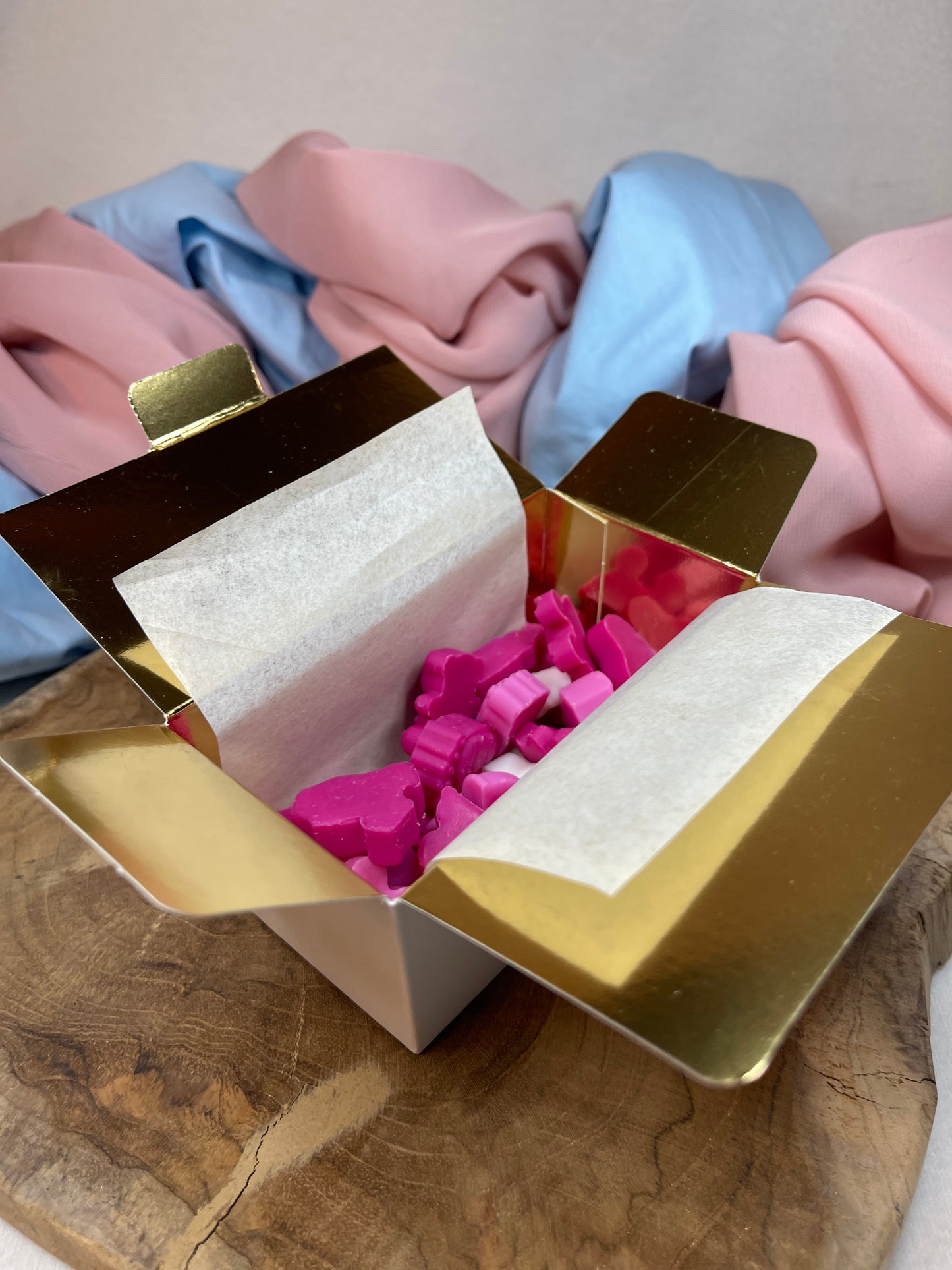 Boîte fondants bleue ou rose
