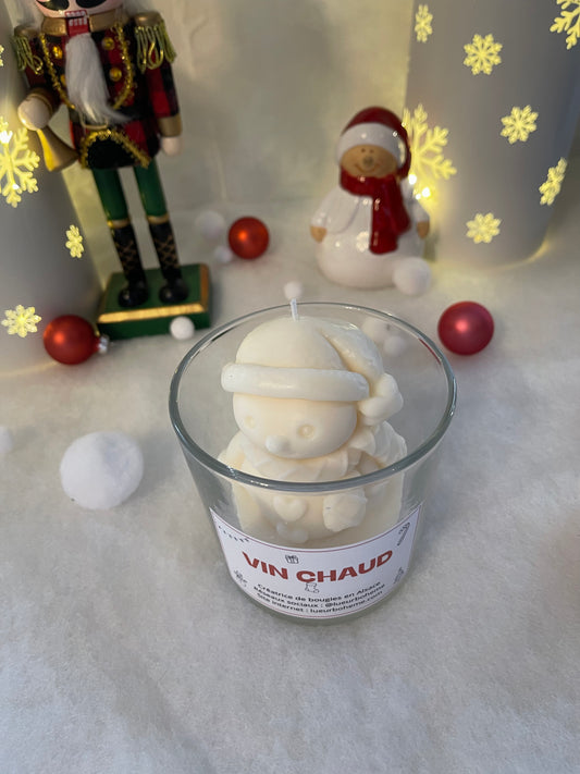 Bougie Bonhomme de neige