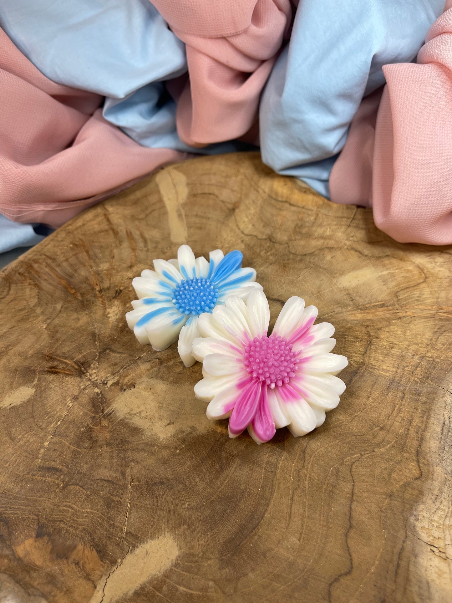 Fondants marguerites bleu ou rose