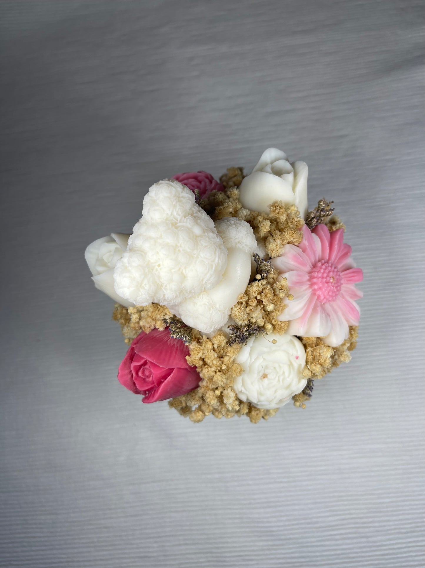 Pot fleuri - Fleur de coton & Musty (Modèle unique)