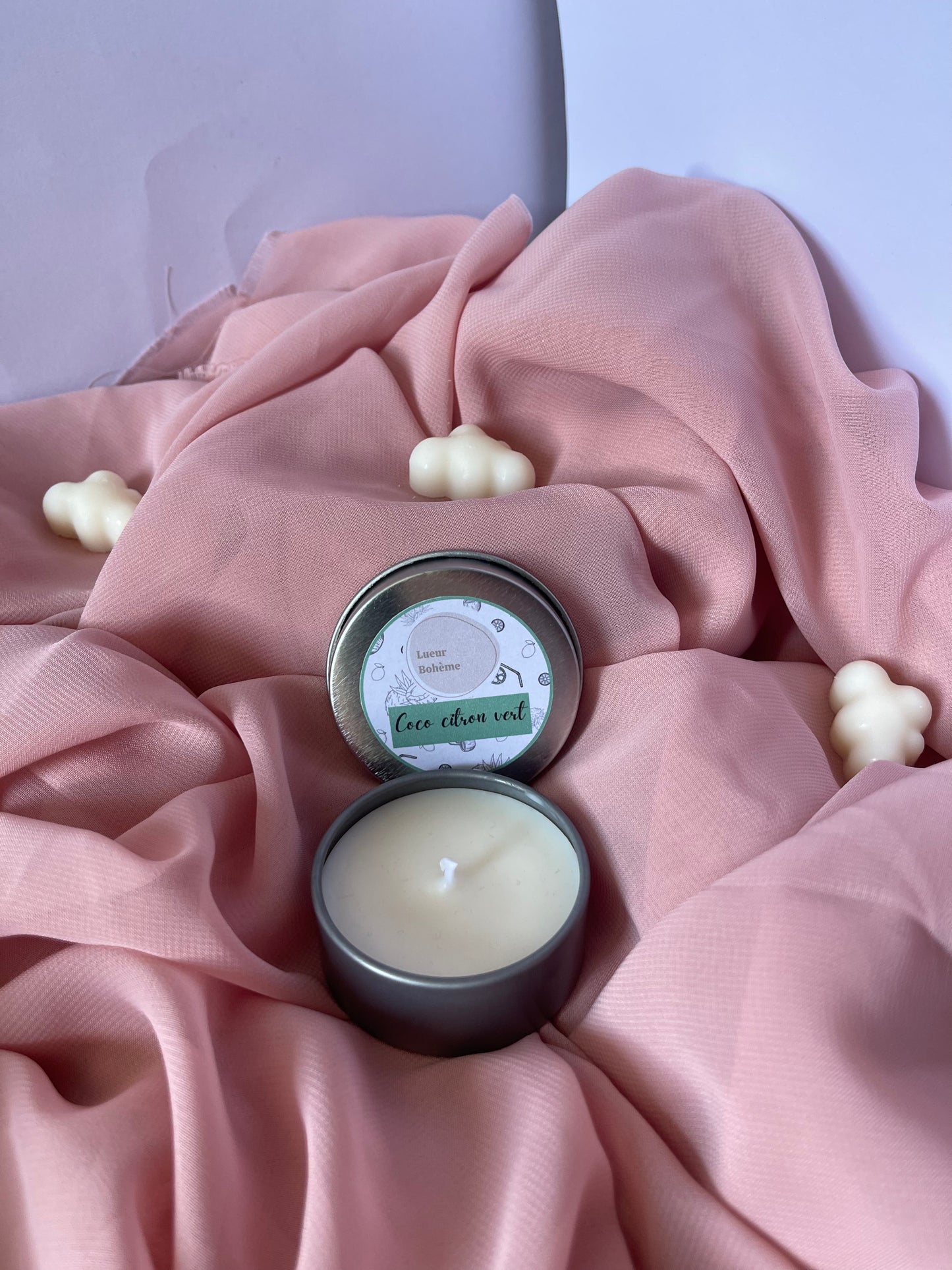 Bougies ronds gris