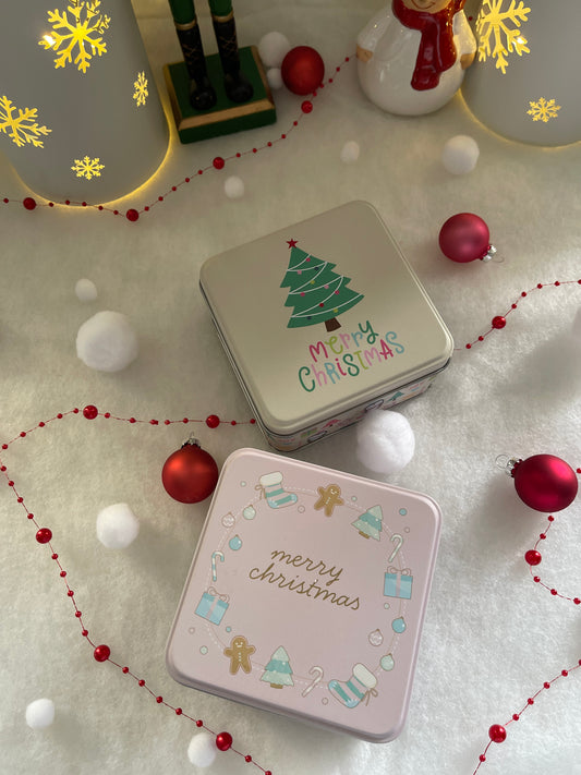 Boîte carré de Noël