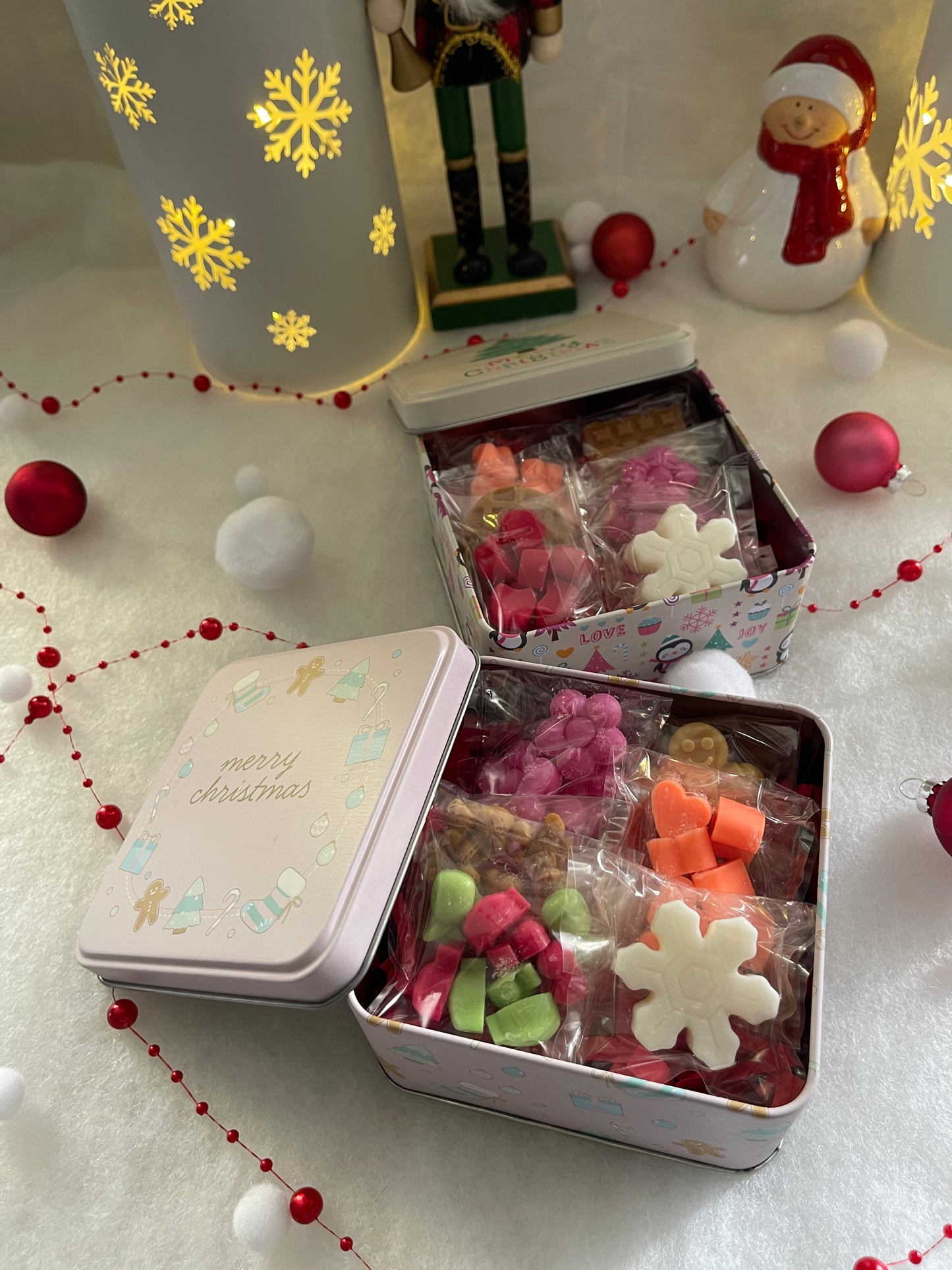 Boîte carré de Noël