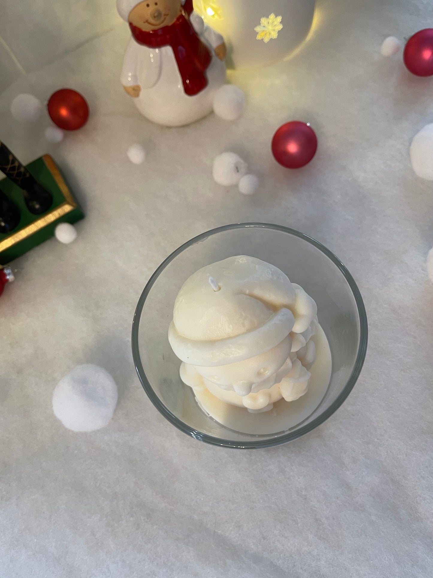 Bougie Bonhomme de neige