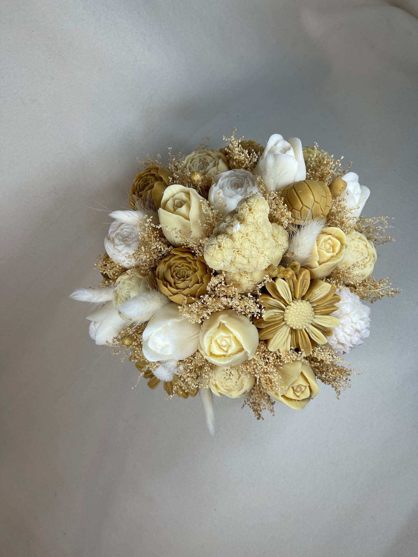 Bouquet GRAND - Fleur de coton - MODÈLE UNIQUE
