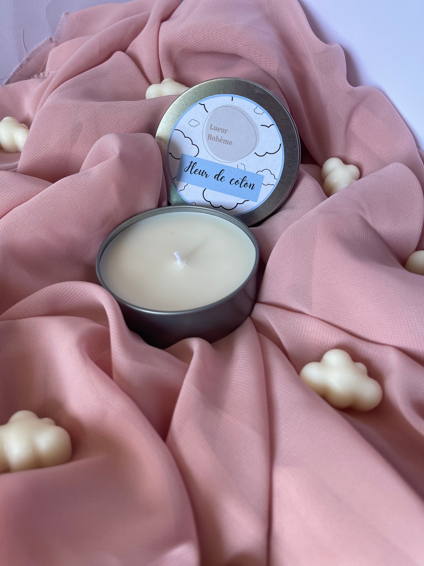 Bougies ronds gris